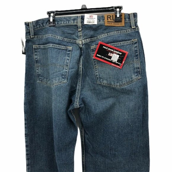 Polo Ralph Lauren Mens Straight Jeans Blue Size 36 - Picture 5 of 10